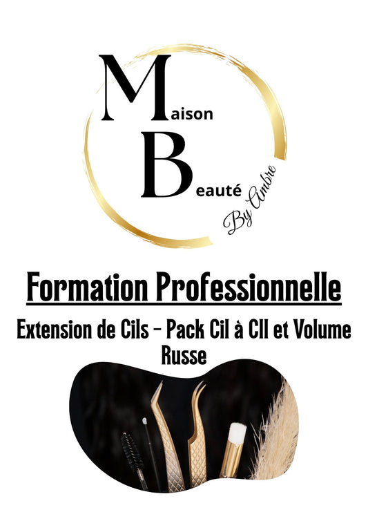 ✨Pack Formation Extensions de Cils - Cil à Cil + Volume Russe